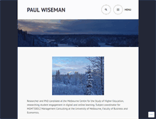 Tablet Screenshot of paulwiseman.net